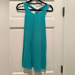 Alice & Olivia turquoise halter dress sz S